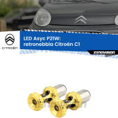 0 Retronebbia LED per Citroën C1 2005 - 2013: P21W Asyc P21W: LED Asyc Canbus Rosso (Coppia)