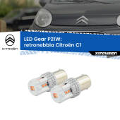 0 Retronebbia LED per Citroën C1 2005 - 2013: P21W Gear P21W: Gear LED Rossi (Coppia)
