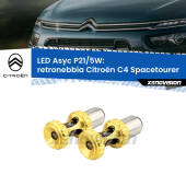 0 Retronebbia LED per Citroën C4 Spacetourer 2018 in poi: p21/5w Asyc P21/5W: Asyc LED Rossi (Coppia)