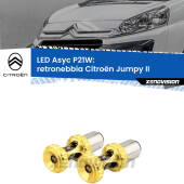 0 Retronebbia LED per Citroën Jumpy II 2006 - 2015: P21W Asyc P21W: LED Asyc Canbus Rosso (Coppia)