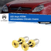 0 Retronebbia LED per Citroën Xsara  1997 - 2005: P21W Asyc P21W: LED Asyc Canbus Rosso (Coppia)