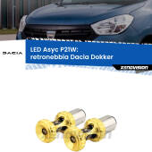0 Retronebbia LED per Dacia Dokker 2012 in poi: P21W Asyc P21W: LED Asyc Canbus Rosso (Coppia)