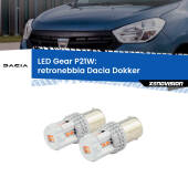 0 Retronebbia LED per Dacia Dokker 2012 in poi: P21W Gear P21W: Gear LED Rossi (Coppia)
