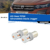 0 Retronebbia LED per Dacia Jogger 2021 in poi: P21W Gear P21W: Gear LED Rossi (Coppia)