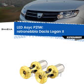 0 Retronebbia LED per Dacia Logan II 2012 in poi: P21W Asyc P21W: LED Asyc Canbus Rosso (Coppia)