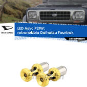 0 Retronebbia LED per Daihatsu Fourtrak 1985 - 1998: P21W Asyc P21W: LED Asyc Canbus Rosso (Coppia)