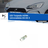 0 Retronebbia LED per DS DS 3 restyling: H21W Torpedo H21W (BAY9S): LED Torpedo Canbus Rosso