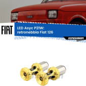 0 Retronebbia LED per Fiat 126 1972 - 2000: P21W Asyc P21W: LED Asyc Canbus Rosso (Coppia)