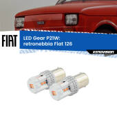0 Retronebbia LED per Fiat 126 1972 - 2000: P21W Gear P21W: Gear LED Rossi (Coppia)