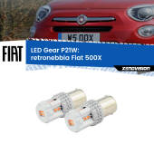0 Retronebbia LED per Fiat 500X  2014 in poi: P21W Gear P21W: Gear LED Rossi (Coppia)