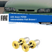 0 Retronebbia LED per Fiat Bravo I 1995 - 2001: P21W Asyc P21W: LED Asyc Canbus Rosso (Coppia)