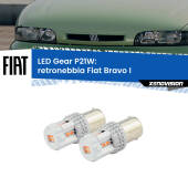 0 Retronebbia LED per Fiat Bravo I 1995 - 2001: P21W Gear P21W: Gear LED Rossi (Coppia)
