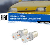 0 Retronebbia LED per Fiat Cinquecento 1991 - 1999: P21W Gear P21W: Gear LED Rossi (Coppia)