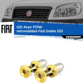 0 Retronebbia LED per Fiat Doblo 223 2000 - 2010: P21W Asyc P21W: LED Asyc Canbus Rosso (Coppia)