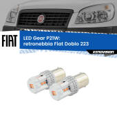 0 Retronebbia LED per Fiat Doblo 223 2000 - 2010: P21W Gear P21W: Gear LED Rossi (Coppia)
