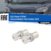 0 Retronebbia LED per Fiat Doblo 263 2015 - 2016: P21W Gear P21W: Gear LED Rossi (Coppia)