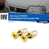 0 Retronebbia LED per Fiat Ducato 244 2002 - 2006: p21/5w Asyc P21/5W: Asyc LED Rossi (Coppia)