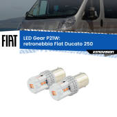0 Retronebbia LED per Fiat Ducato 250 2006 - 2013: P21W Gear P21W: Gear LED Rossi (Coppia)