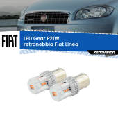 0 Retronebbia LED per Fiat Linea  2007 - 2018: P21W Gear P21W: Gear LED Rossi (Coppia)