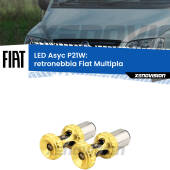 0 Retronebbia LED per Fiat Multipla  1999 - 2010: P21W Asyc P21W: LED Asyc Canbus Rosso (Coppia)
