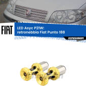 0 Retronebbia LED per Fiat Punto 188 1999 - 2010: P21W Asyc P21W: LED Asyc Canbus Rosso (Coppia)