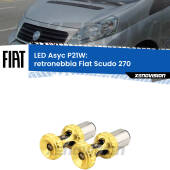 0 Retronebbia LED per Fiat Scudo 270 2007 - 2016: P21W Asyc P21W: LED Asyc Canbus Rosso (Coppia)