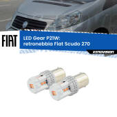 0 Retronebbia LED per Fiat Scudo 270 2007 - 2016: P21W Gear P21W: Gear LED Rossi (Coppia)