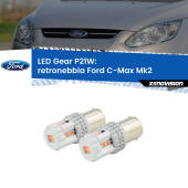 0 Retronebbia LED per Ford C-Max Mk2 2011 - 2019: P21W Gear P21W: Gear LED Rossi (Coppia)