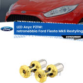 0 Retronebbia LED per Ford Fiesta Mk6.5 2009 in poi: P21W Asyc P21W: LED Asyc Canbus Rosso (Coppia)