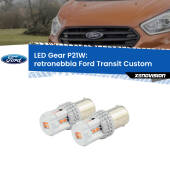 0 Retronebbia LED per Ford Transit Custom 2012 - 2022: P21W Gear P21W: Gear LED Rossi (Coppia)