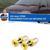 0 Retronebbia LED per Ford usa Windstar A3 1995 - 2000: P21W Asyc P21W: LED Asyc Canbus Rosso (Coppia)