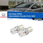 0 Retronebbia LED per Honda Civic Mk9 2011 - 2015: P21W Gear P21W: Gear LED Rossi (Coppia)