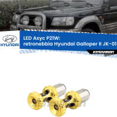 0 Retronebbia LED per Hyundai Galloper II JK-01 1998 - 2003: P21W Asyc P21W: LED Asyc Canbus Rosso (Coppia)