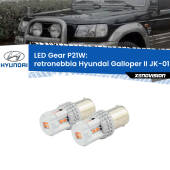 0 Retronebbia LED per Hyundai Galloper II JK-01 1998 - 2003: P21W Gear P21W: Gear LED Rossi (Coppia)
