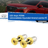 0 Retronebbia LED per Hyundai Grand santa FÉ  2013 in poi: P21W Asyc P21W: LED Asyc Canbus Rosso (Coppia)