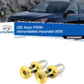 0 Retronebbia LED per Hyundai IX55  2008 - 2012: P21W Asyc P21W: LED Asyc Canbus Rosso (Coppia)