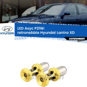 0 Retronebbia LED per Hyundai Lantra XD 2000 - 2006: P21W Asyc P21W: LED Asyc Canbus Rosso (Coppia)
