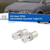 0 Retronebbia LED per Hyundai Trajet FO 2000 - 2008: P21W Gear P21W: Gear LED Rossi (Coppia)