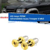 0 Retronebbia LED per Isuzu Trooper II Mk2 1991 - 2002: P21W Asyc P21W: LED Asyc Canbus Rosso (Coppia)