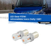 0 Retronebbia LED per Iveco Daily I MK1 1978 - 1999: P21W Gear P21W: Gear LED Rossi (Coppia)