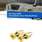0 Retronebbia LED per Iveco Massif pickup  2008 - 2011: P21W Asyc P21W: LED Asyc Canbus Rosso (Coppia)