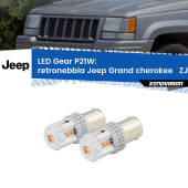 0 Retronebbia LED per Jeep Grand cherokee ZJ 1993 - 1998: P21W Gear P21W: Gear LED Rossi (Coppia)