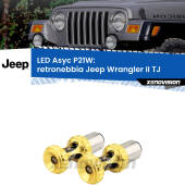 0 Retronebbia LED per Jeep Wrangler II TJ 1996 - 2005: P21W Asyc P21W: LED Asyc Canbus Rosso (Coppia)