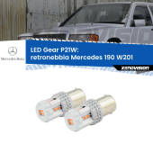 0 Retronebbia LED per Mercedes 190 W201 1982 - 1993: P21W Gear P21W: Gear LED Rossi (Coppia)