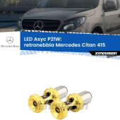 0 Retronebbia LED per Mercedes Citan 415 2012 in poi: P21W Asyc P21W: LED Asyc Canbus Rosso (Coppia)