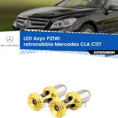 0 Retronebbia LED per Mercedes CLA C117 2012 - 2019: P21W Asyc P21W: LED Asyc Canbus Rosso (Coppia)