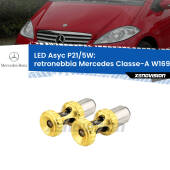 0 Retronebbia LED per Mercedes Classe-A W169 2004 - 2007: p21/5w Asyc P21/5W: Asyc LED Rossi (Coppia)