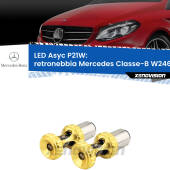 0 Retronebbia LED per Mercedes Classe-B W246, W242 prima serie: P21W Asyc P21W: LED Asyc Canbus Rosso (Coppia)