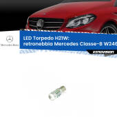 0 Retronebbia LED per Mercedes Classe-B W246, W242 restyling: H21W Torpedo H21W (BAY9S): LED Torpedo Canbus Rosso
