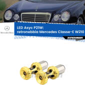 0 Retronebbia LED per Mercedes Classe-E W210 1995 - 2002: P21W Asyc P21W: LED Asyc Canbus Rosso (Coppia)